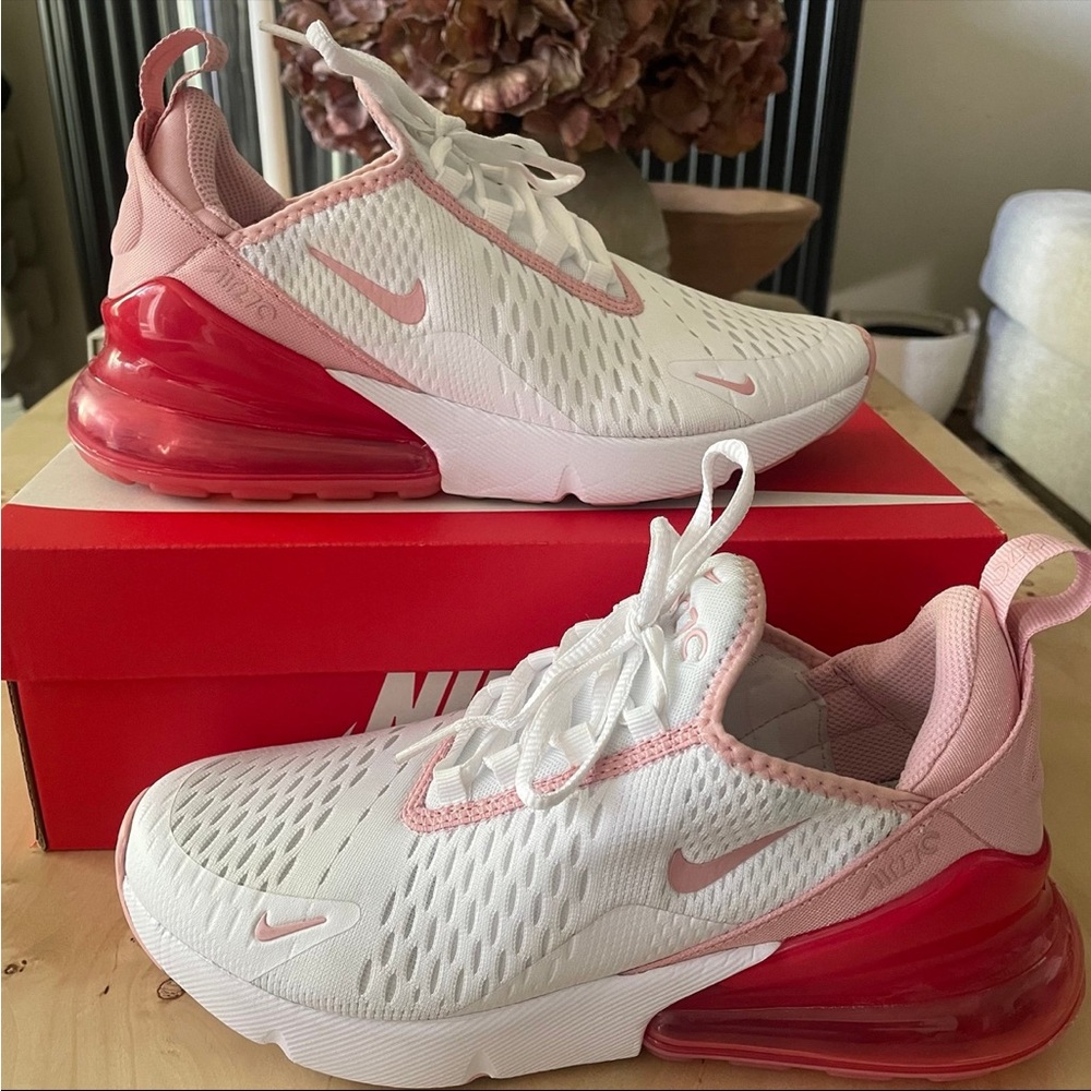 Nike Air Max 270 White Pink Salt Glaze (GS) Size 6